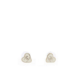 Chanel CC Heart Earrings Gold 