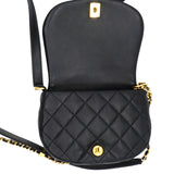 Chanel Calfskin Coco Mali Crossbody Bag Black  