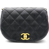 Chanel Calfskin Coco Mali Crossbody Bag Black  