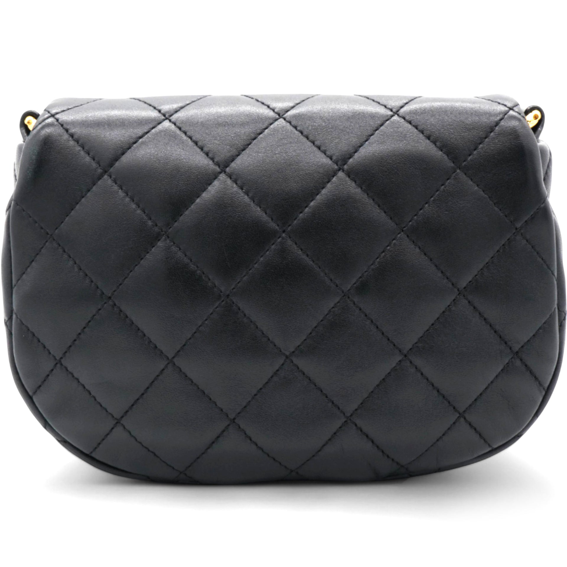 Chanel Calfskin Coco Mali Crossbody Bag Black  