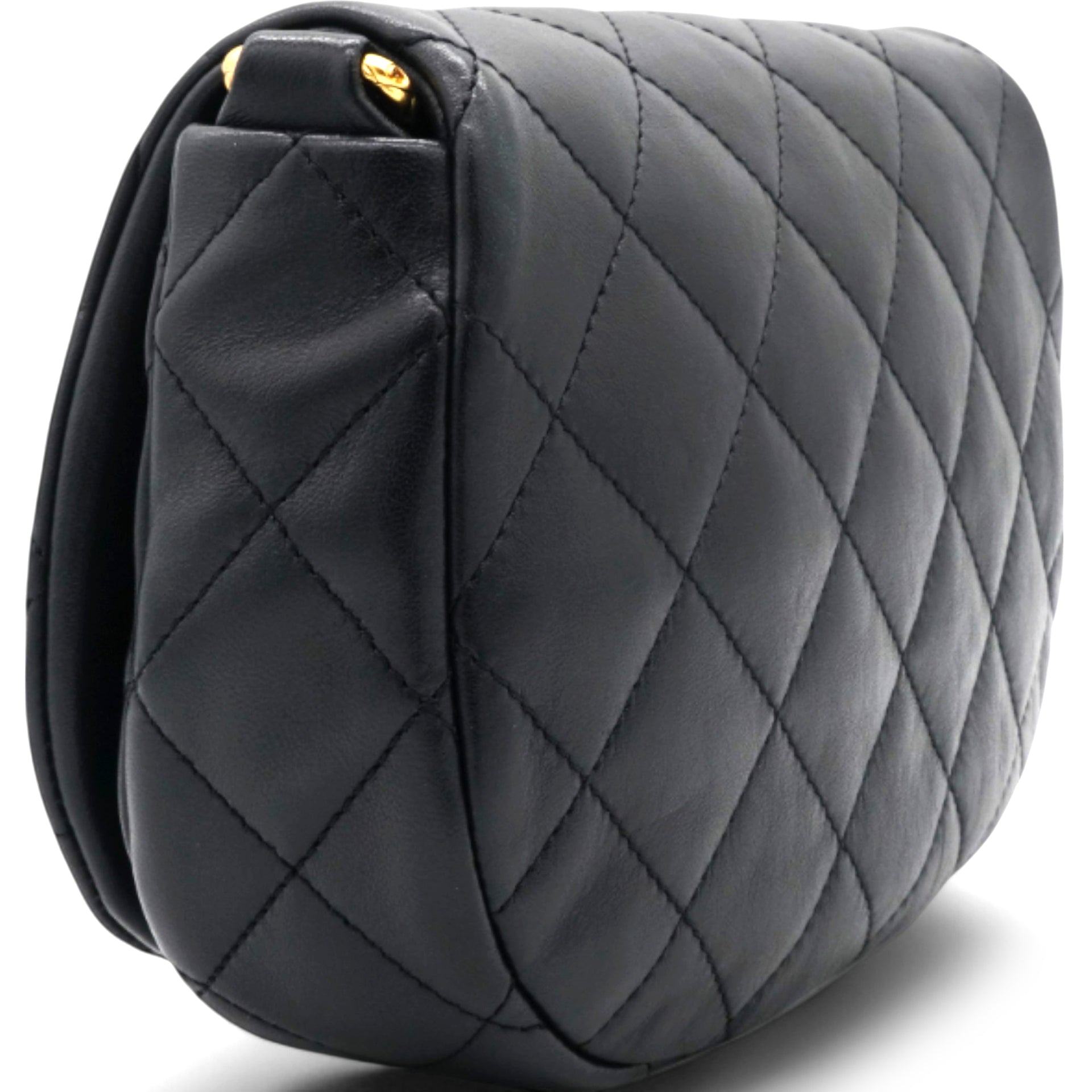 Chanel Calfskin Coco Mali Crossbody Bag Black  