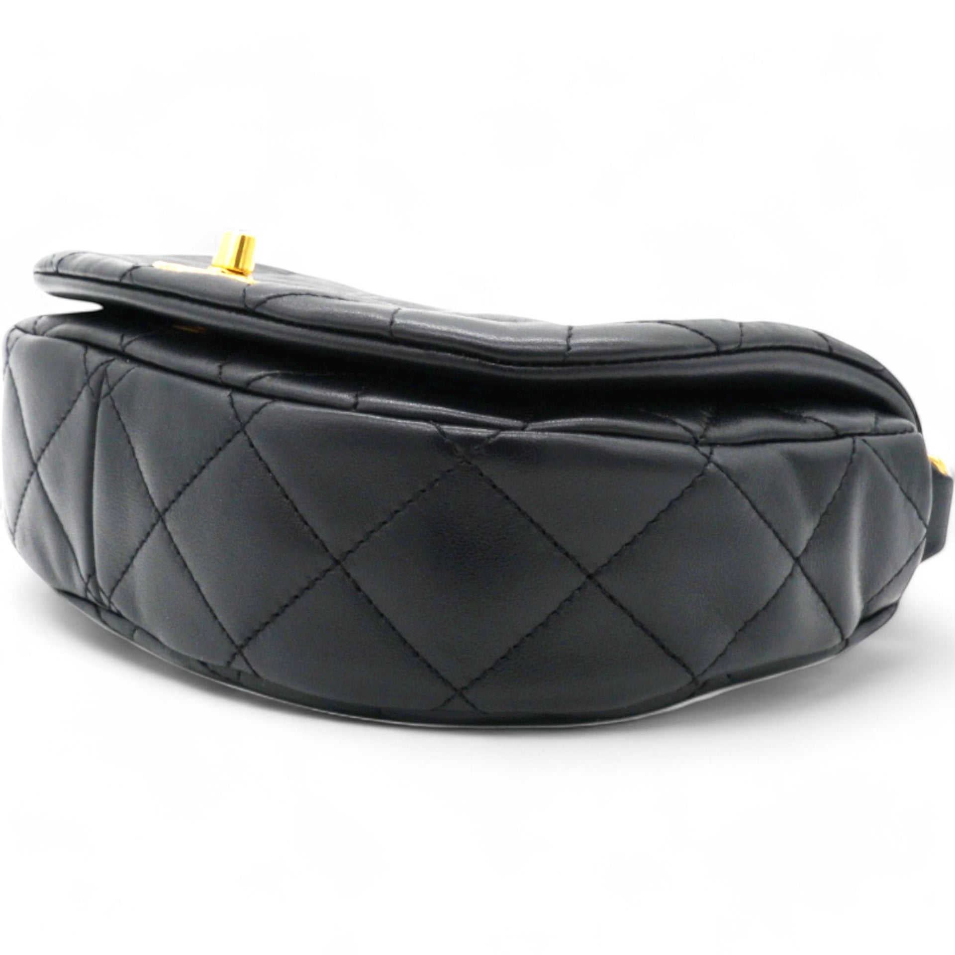 Chanel Calfskin Coco Mali Crossbody Bag Black  