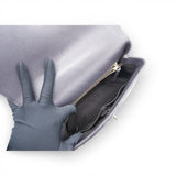 Chanel Caviar Chevron Quilted Medium Coco Handle Flap Black 