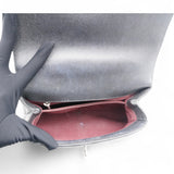  Chanel Caviar Chevron Quilted Small Coco Handle Flap Dark Grey 