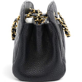 Chanel Caviar Mini Boston Bag Black 