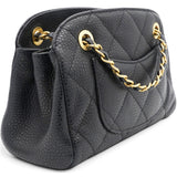Chanel Caviar Mini Boston Bag Black 