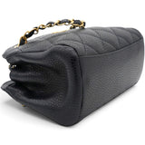 Chanel Caviar Mini Boston Bag Black 