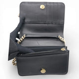 Chanel Caviar Quilted Boy Wallet On Chain WOC Black