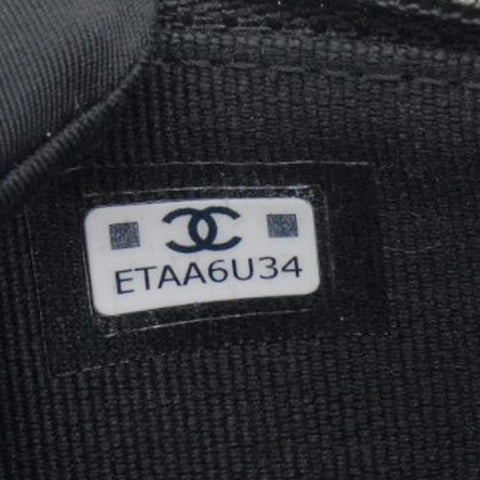 Chanel Caviar Quilted Boy Wallet On Chain WOC Black