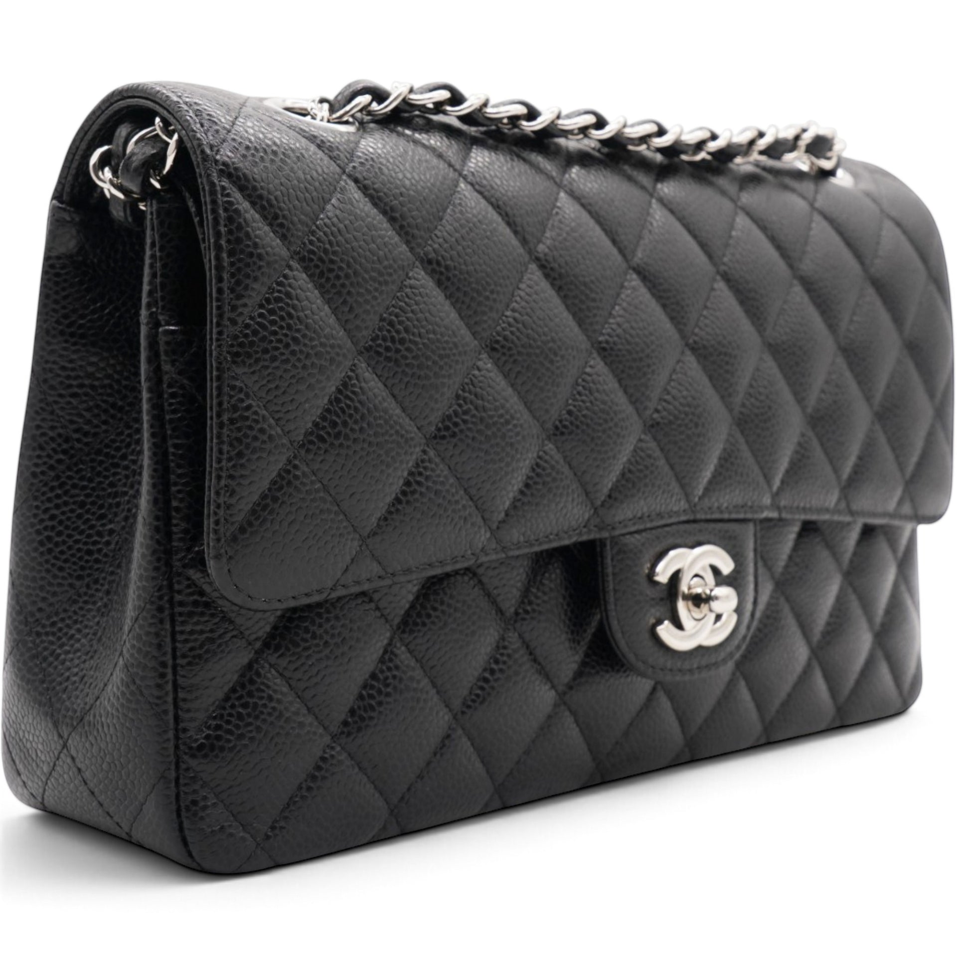 Chanel Caviar Quilted Double Flap Black 