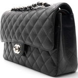Chanel Caviar Quilted Double Flap Black 