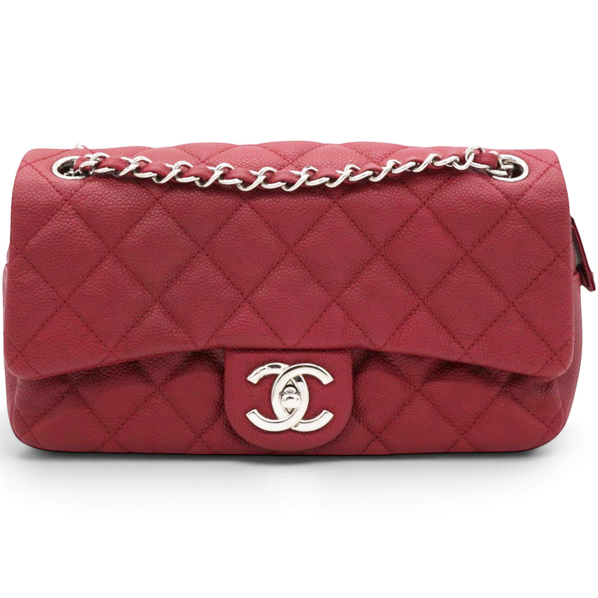 Chanel Caviar Quilted Flap Bag Red 