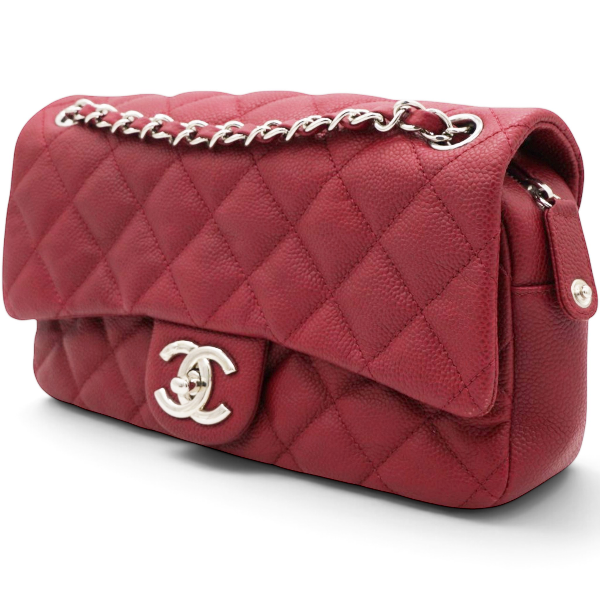Chanel Caviar Quilted Flap Bag Red 