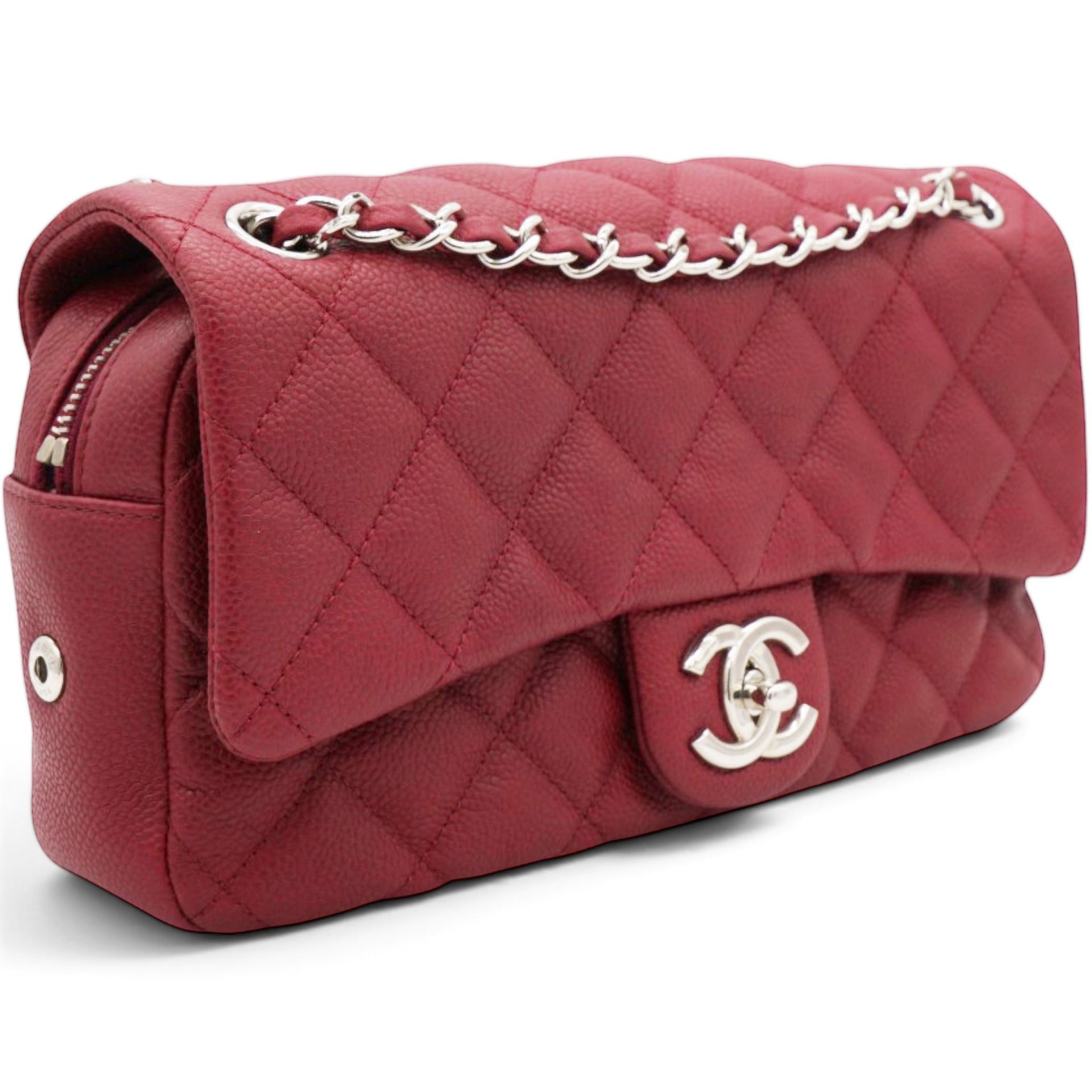 Chanel Caviar Quilted Flap Bag Red 