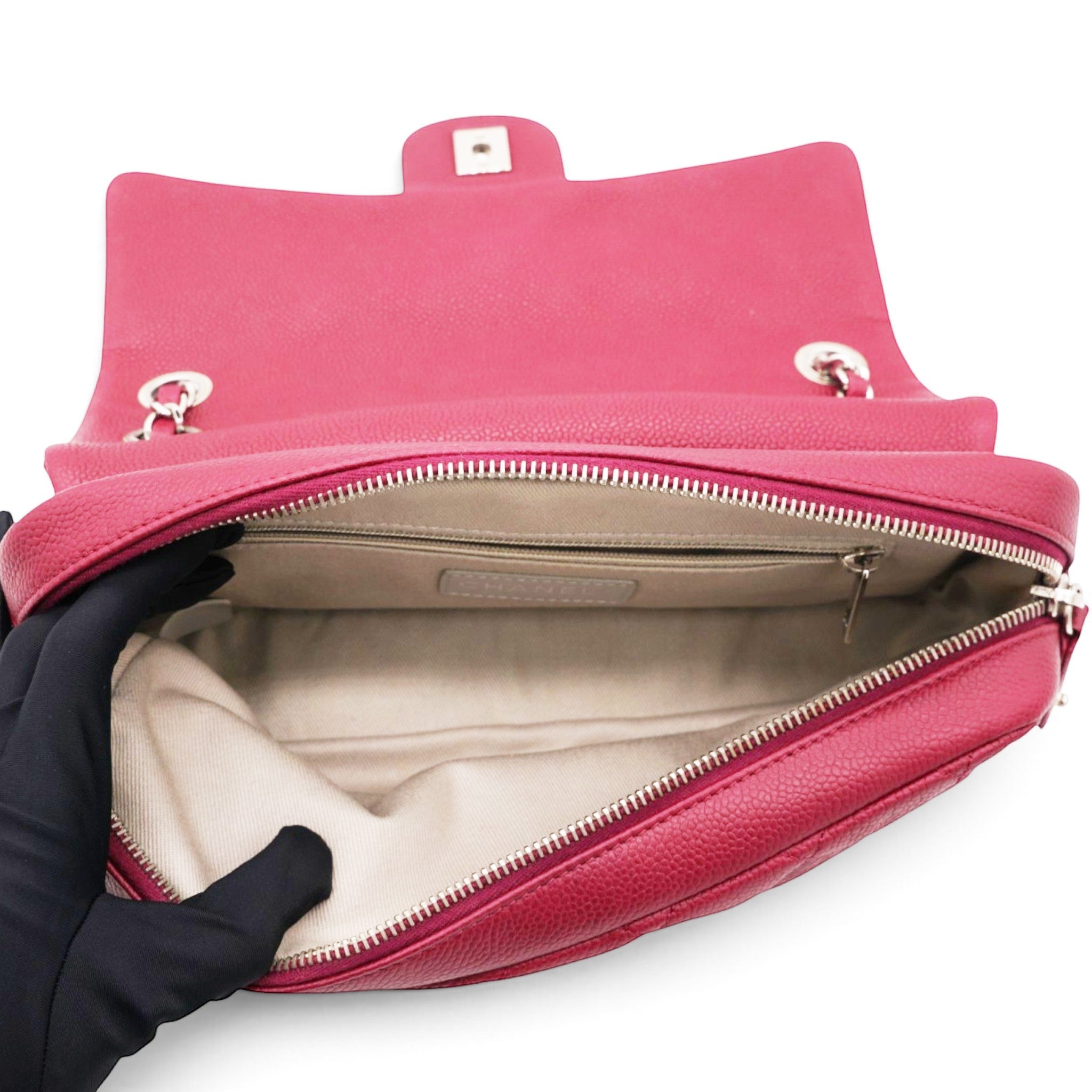 Chanel Caviar Quilted Flap Bag Red 