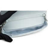 Chanel Caviar Quilted Glasses Case With Chain Light Blue 