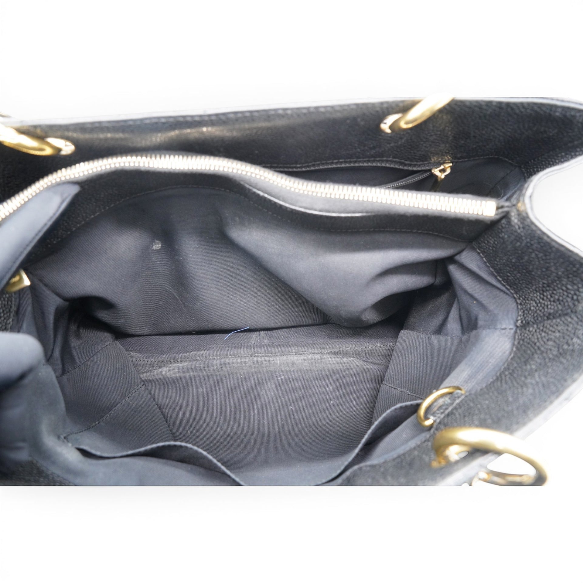 Chanel Caviar Quilted Grand Timeless Shopping Tote GTT Black 