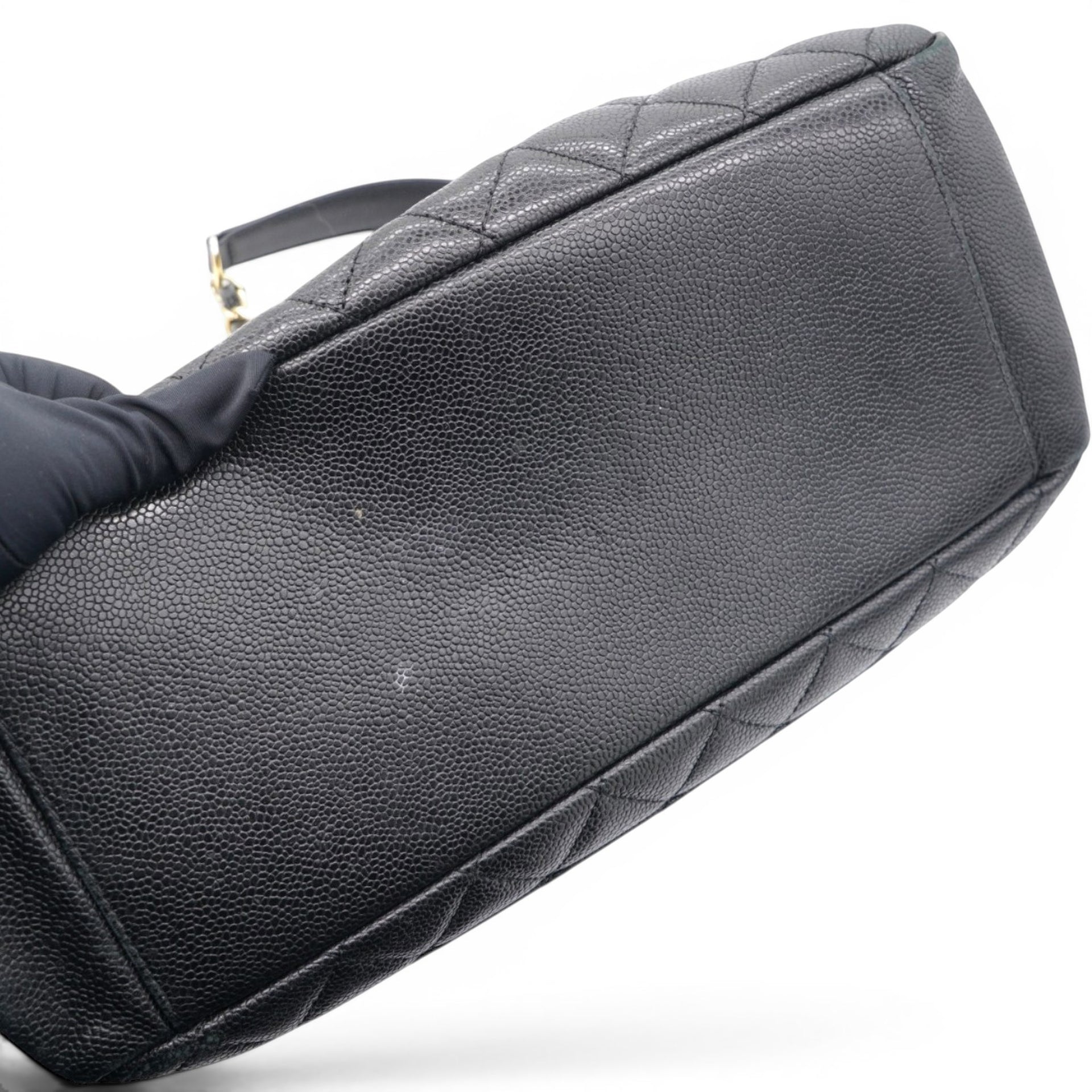 Chanel Caviar Quilted Grand Timeless Shopping Tote GTT Black 