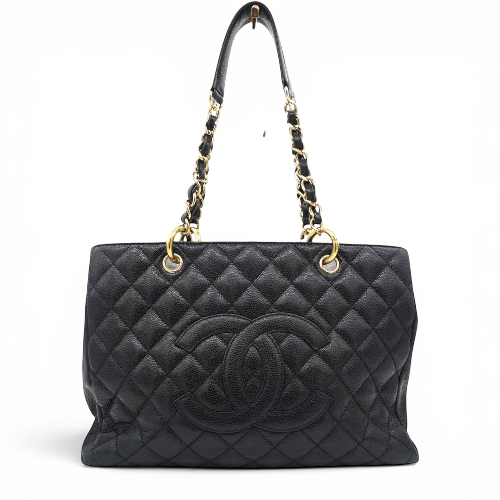 Chanel Caviar Quilted Grand Timeless Shopping Tote GTT Black 