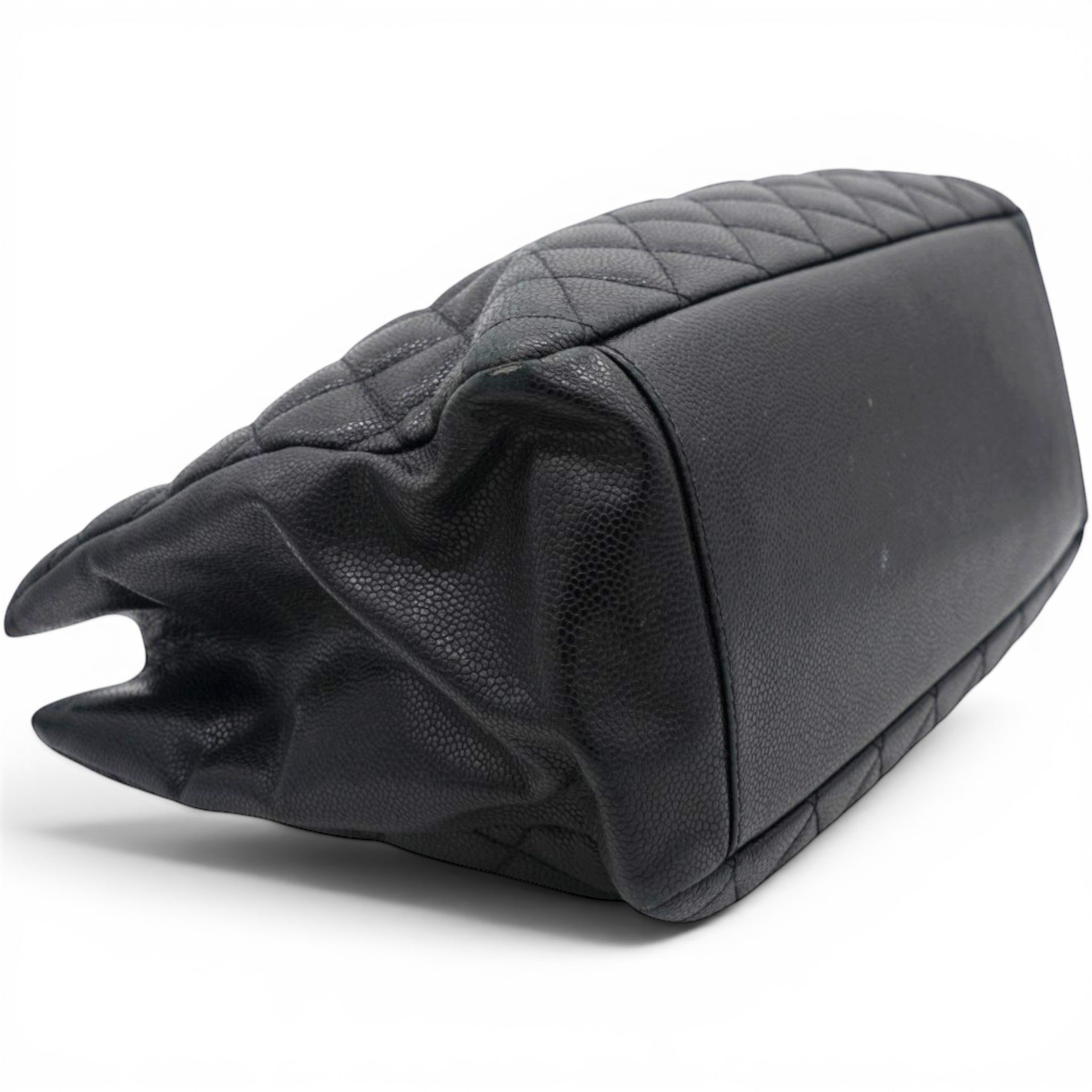 Chanel Caviar Quilted Grand Timeless Shopping Tote GTT Black 