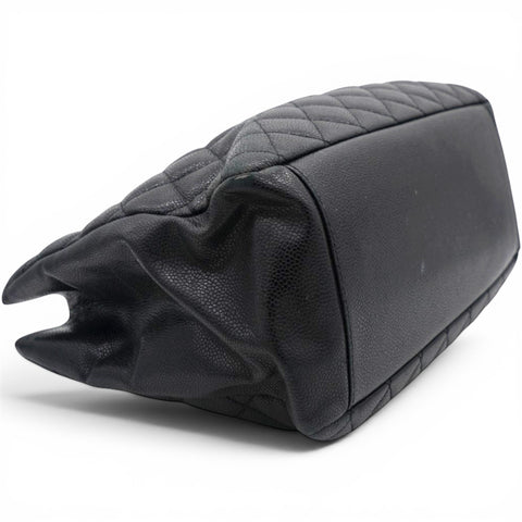 Chanel Caviar Quilted Grand Timeless Shopping Tote GTT Black 