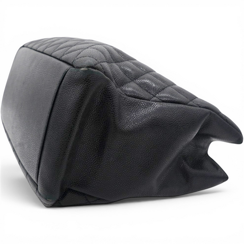 Chanel Caviar Quilted Grand Timeless Shopping Tote GTT Black 