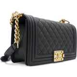 Chanel Caviar Quilted Medium Boy Flap