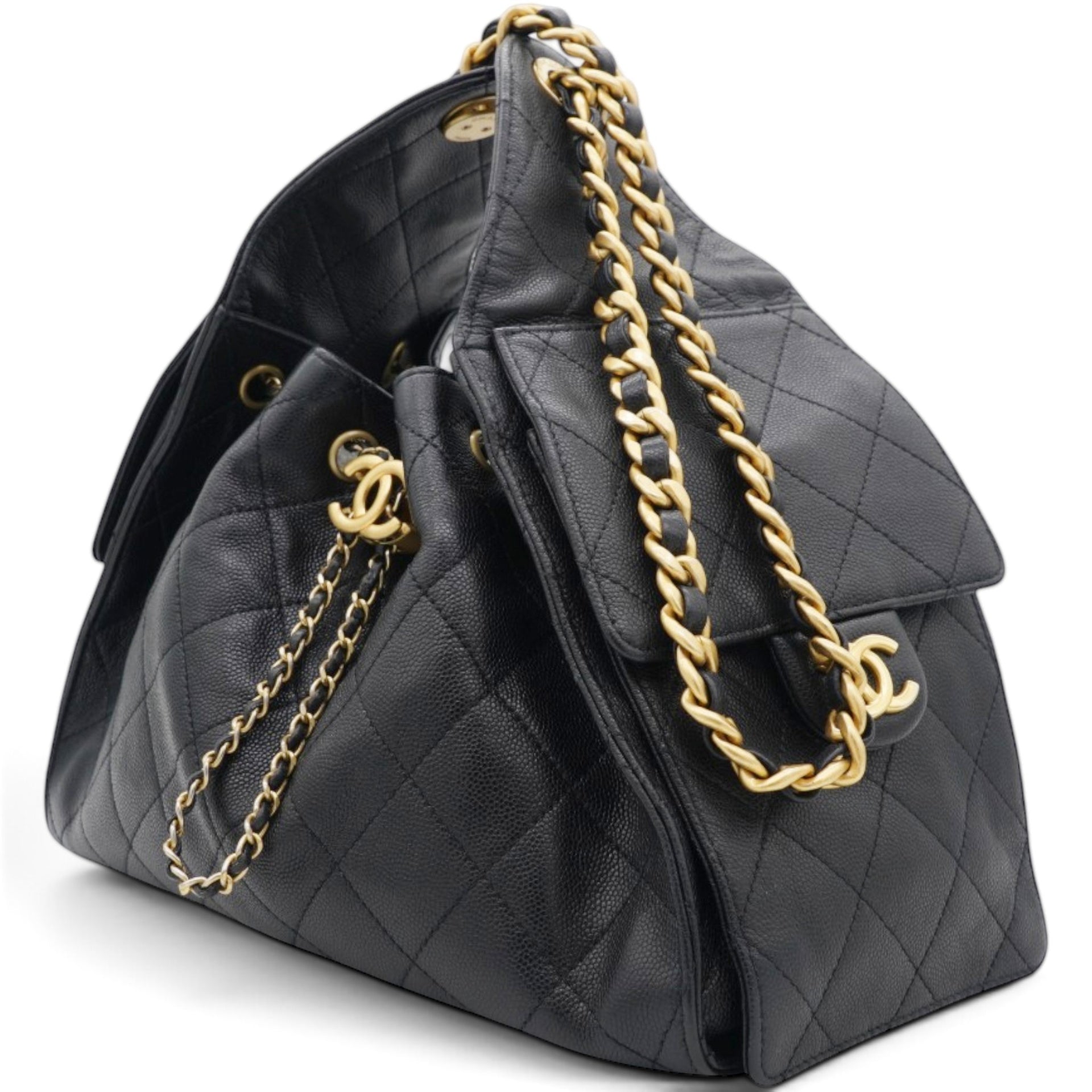 Chanel Caviar Quilted Small Chanel 25 Handbag Black 
