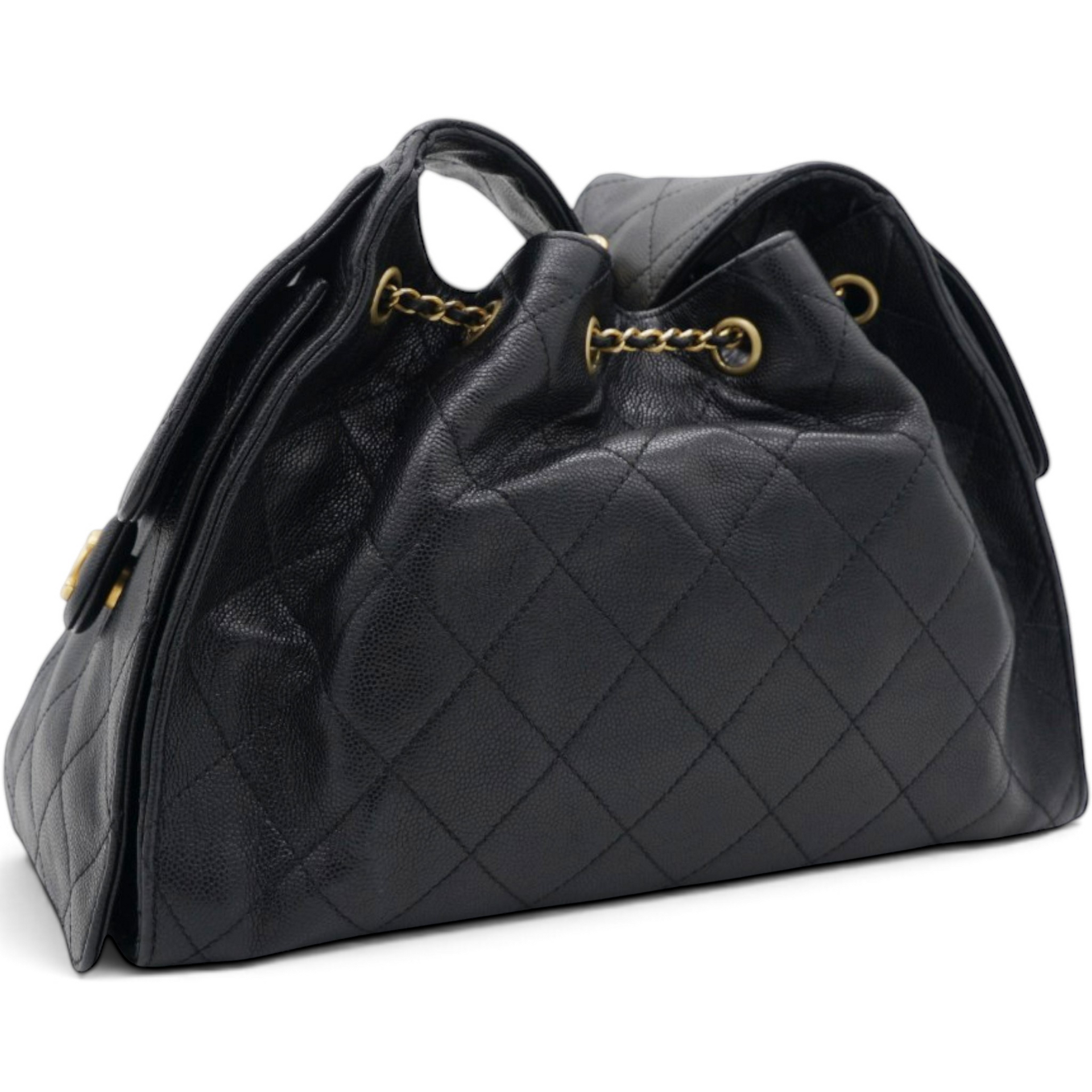 Chanel Caviar Quilted Small Chanel 25 Handbag Black 