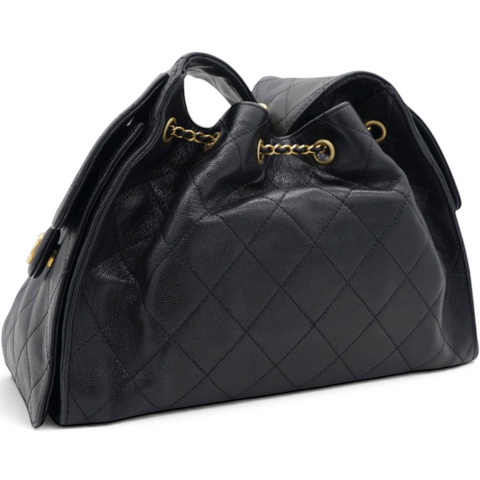 Chanel Caviar Quilted Small Chanel 25 Handbag Black 