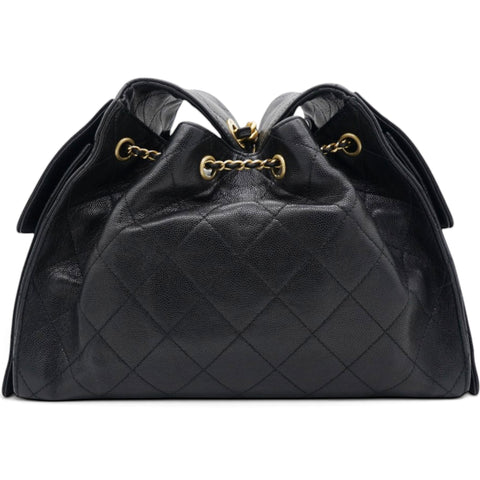 Chanel Caviar Quilted Small Chanel 25 Handbag Black 