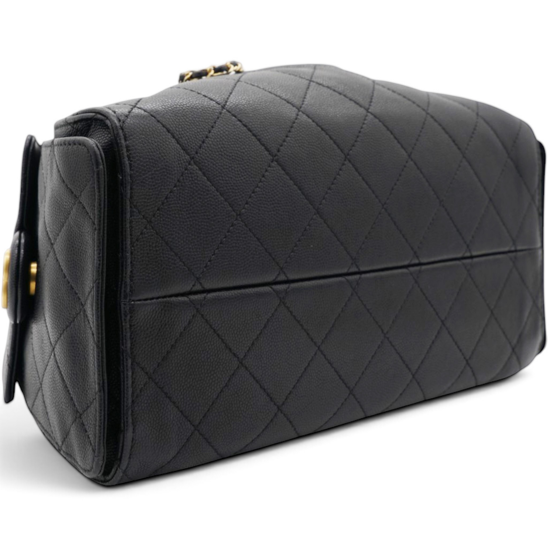 Chanel Caviar Quilted Small Chanel 25 Handbag Black 