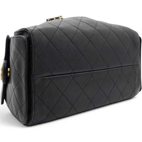 Chanel Caviar Quilted Small Chanel 25 Handbag Black 