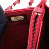 Chanel Caviar Quilted Wallet On Chain WOC Red 