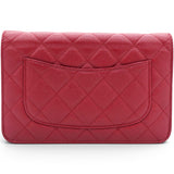 Chanel Caviar Quilted Wallet On Chain WOC Red 