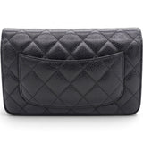 Chanel Caviar Quilted Wallet on Chain WOC Black 