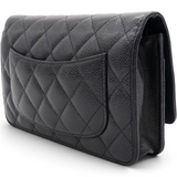 Chanel Caviar Quilted Wallet on Chain WOC Black 