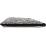 Chanel Classic Calfskin Rose-Embossed Clutch 