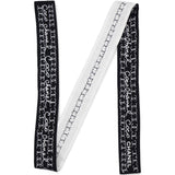 Chanel Coco Mark Silk Foulard Black/White