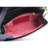 Chanel Flap Bag Black Shiny Grained Calfskin Brushed Gold Hardware 