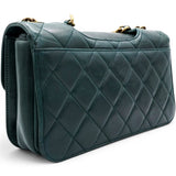 Chanel Green Quilted Glazed Calfskin Perfect Edge Flap Bag Gold Hardware 