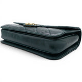 Chanel Green Quilted Glazed Calfskin Perfect Edge Flap Bag Gold Hardware 