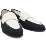 Chanel Interlocking CC Logo Canvas Loafers Size38.5