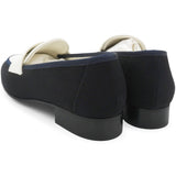 Chanel Interlocking CC Logo Canvas Loafers Size38.5