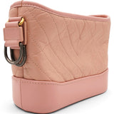 Chanel Iridescent Aged Calfskin Quilted Small Gabrielle Hobo Rose Rose 