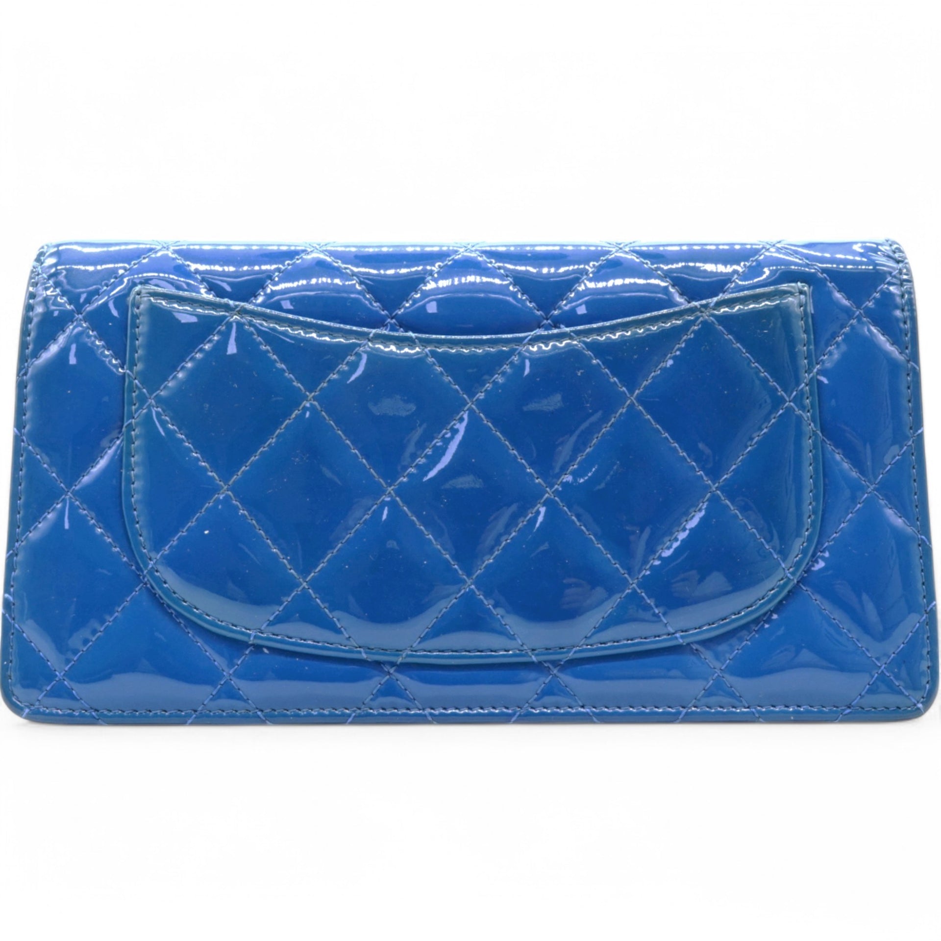  Chanel L-Yen Quilted Patent Leather Wallet 
