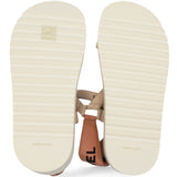 Chanel  Lambskin Logo Platform Sandals Beige Ivory White Size37