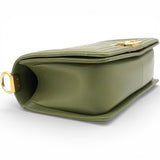 Chanel Lambskin Medium Leboy Flap Green