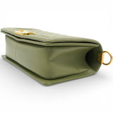 Chanel Lambskin Medium Leboy Flap Green