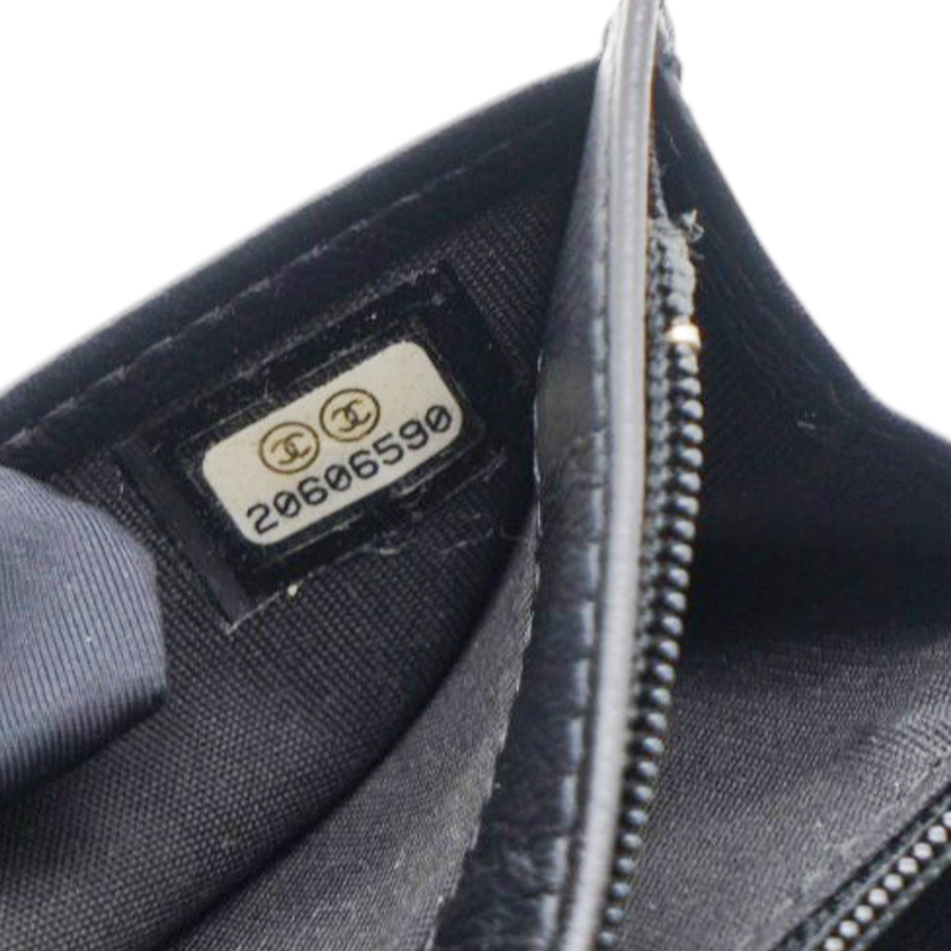 Chanel Lambskin Quilted Boy Yen Wallet Black 